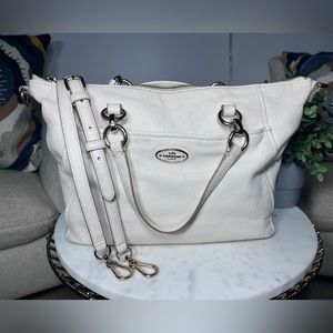Coach Colette White Satchel Cross Body